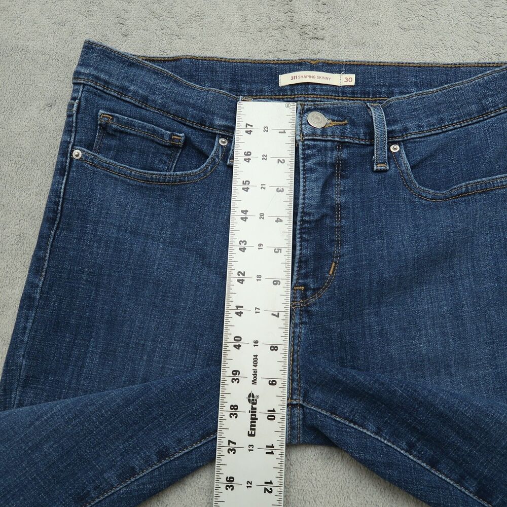 Levi's 311 Jeans Women's Size 30 Blue Mid-Rise Shaping Skinny Denim 28.5" Inseam - Picture 8 of 16